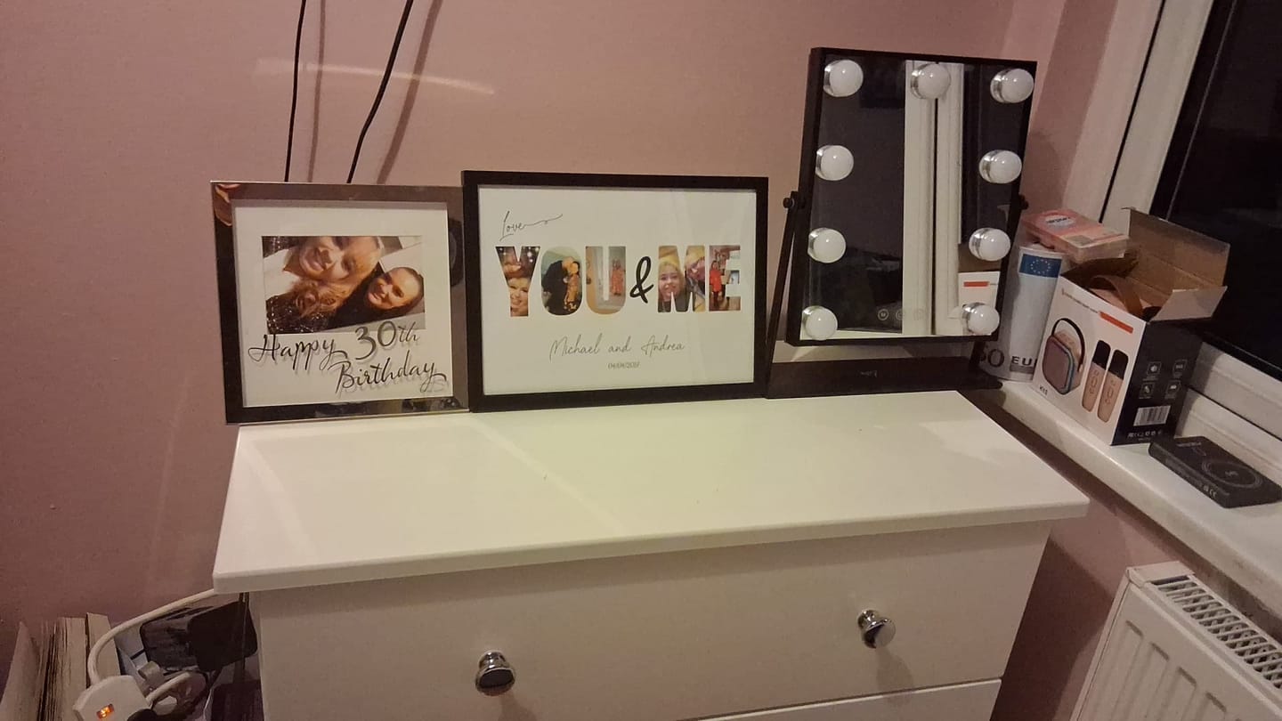 Customer photo review of You & Me - Personalized Poster