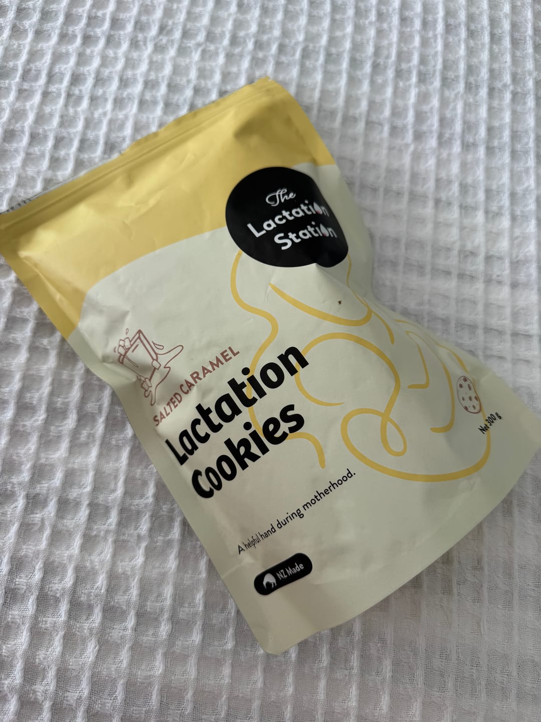 Customer photo review of Salted Caramel Lactation Cookies