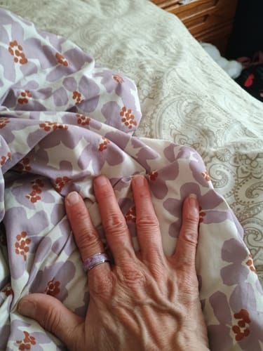 Customer photo review of Alaka Aloha Hawaii Classic Ring Plumeria Lei With Palaka Motif LT14