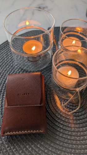 Customer photo review of Slimmad plånbok i äkta läder