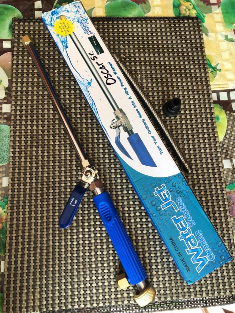 Customer photo review of Hochdruck-Wasserpistole – Strahl-Düse für Gartenschlauch