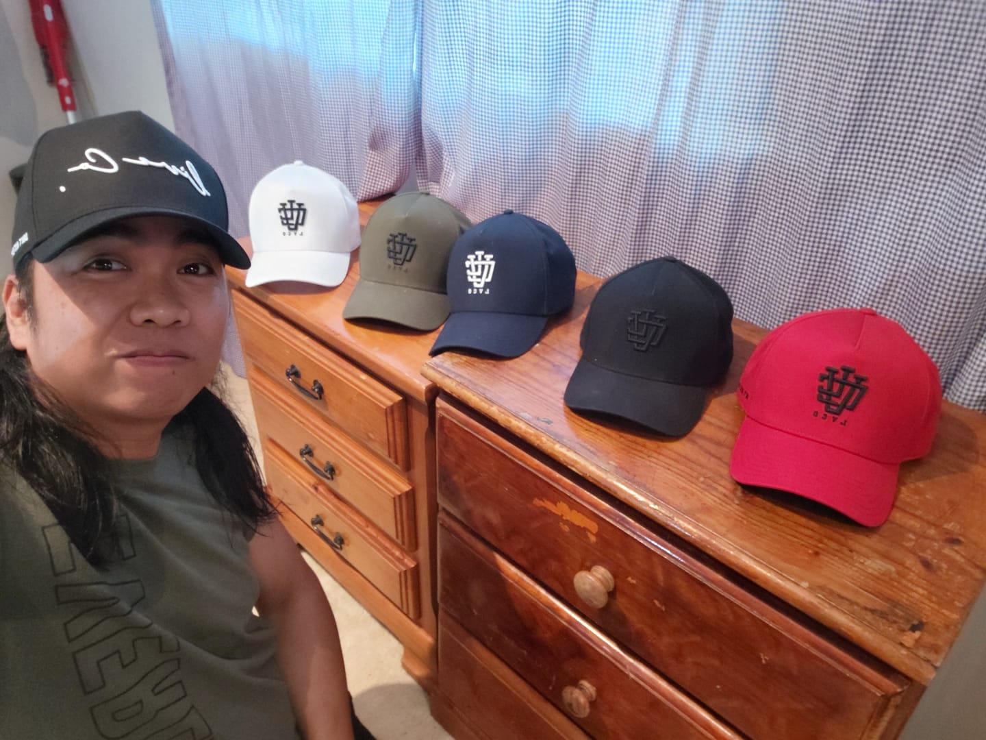 Customer photo review of LVCO Black Flame A-Frame Snapback