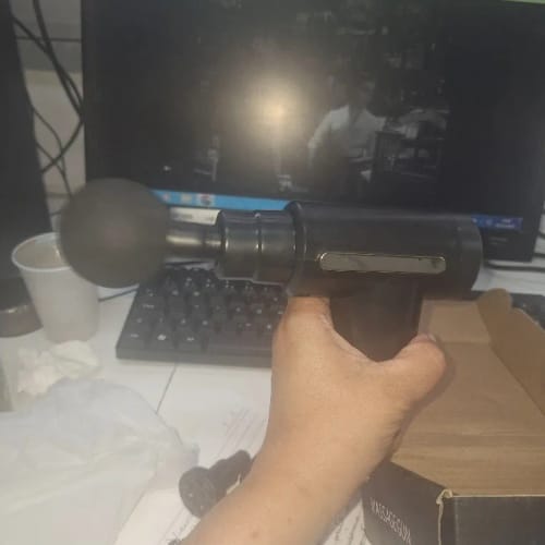 Customer photo review of Pistola masajeadora