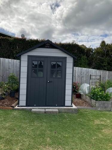 Customer photo review of Oakland 754 Garden Shed 2.1m x 1.14m