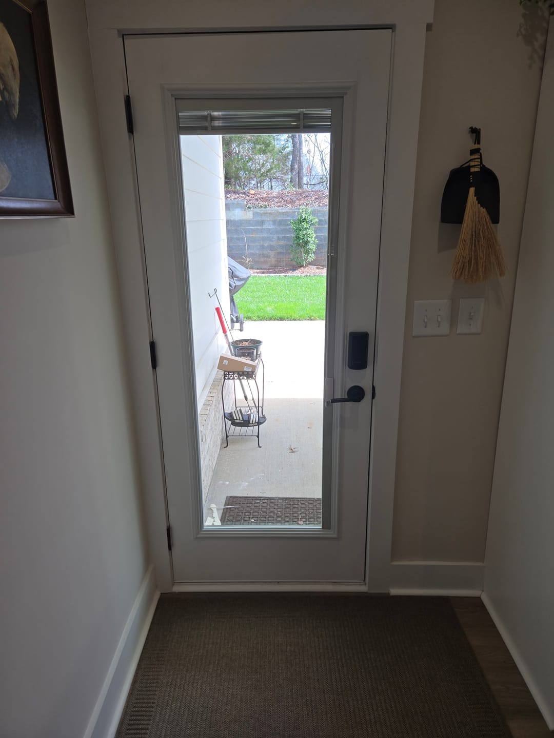 Customer photo review of Raise & Lower Blinds Glass and Frame Kit (Full Lite)