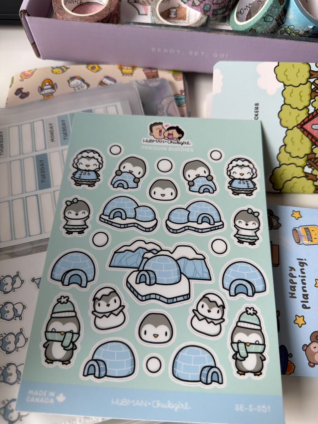Customer photo review of Penguin Buddies Sticker Sheet