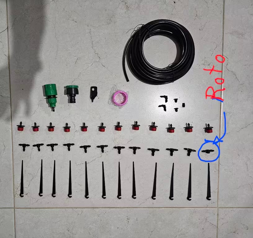 Customer photo review of 65ft Micro Drip Irrigation Kit – Adjustable Misting & Watering