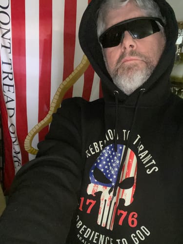 Customer photo review of Rebellion To Tyrants Hoodie
