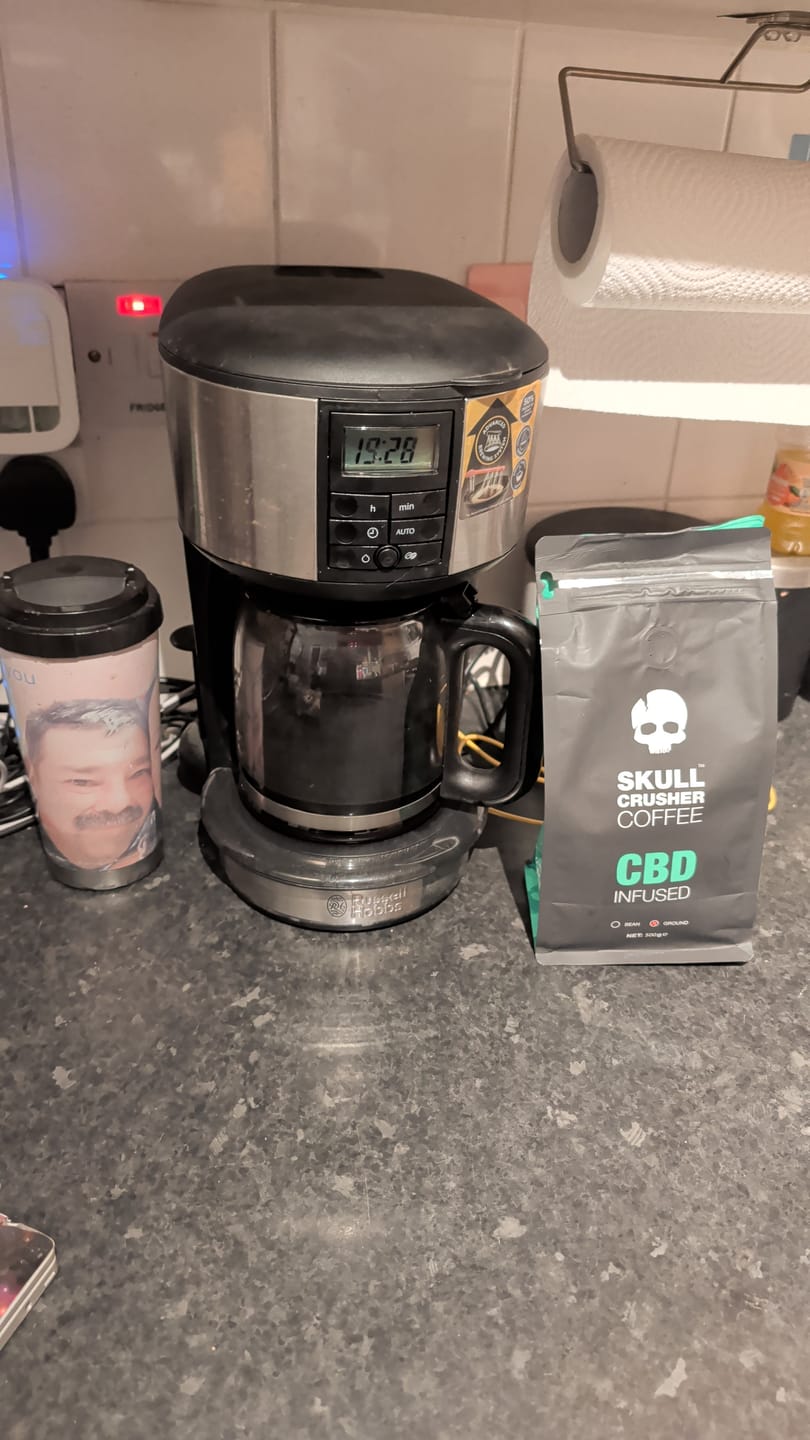 Customer photo review of Skull Crusher Coffee - Infused