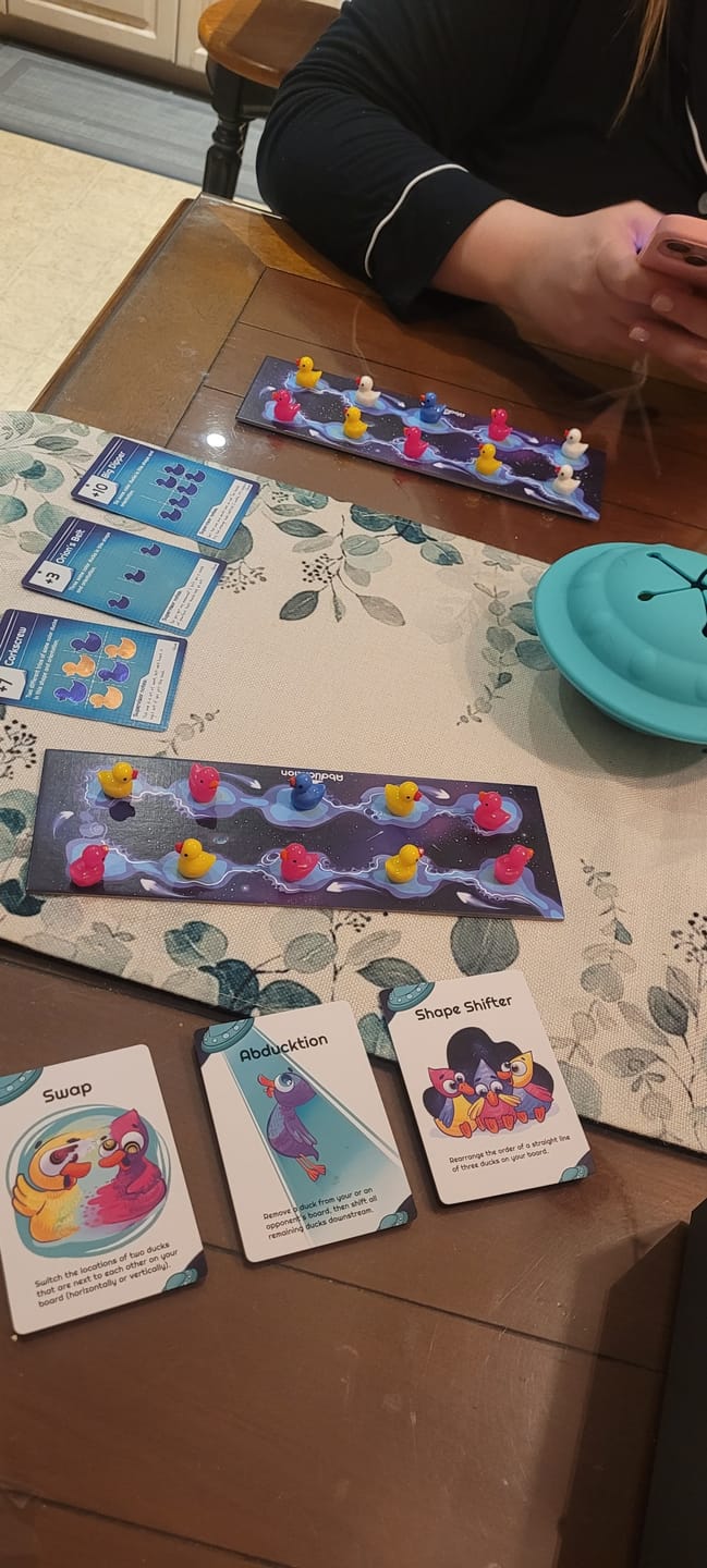 Customer photo review of Abducktion: A Weirdly Strategic Game of Duck Kidnapping