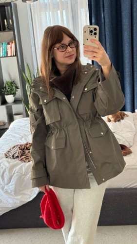 Customer photo review of Cressida Elastic Waist Utility Jacket
