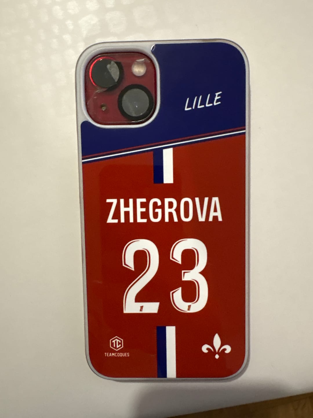 Customer photo review of Coque foot LILLE LOSC personnalisable - TEAMCOQUES