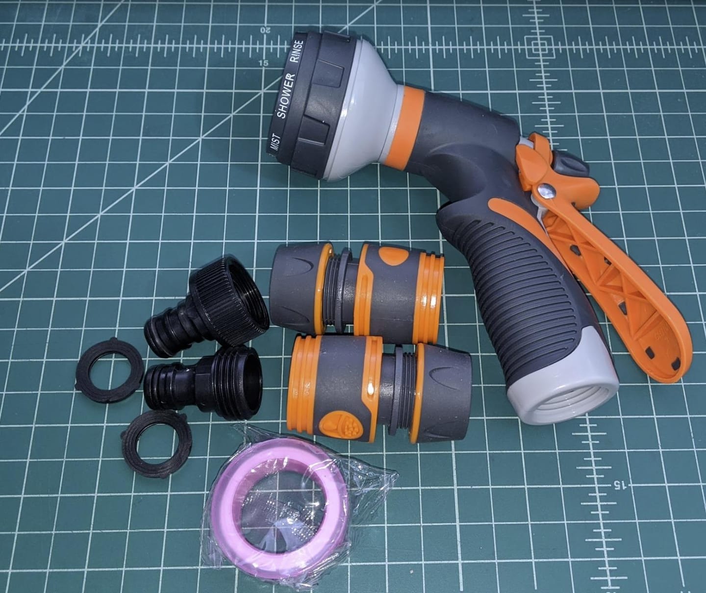Customer photo review of Garden Hose Nozzle 8-in-1 – Non-Slip & Versatile