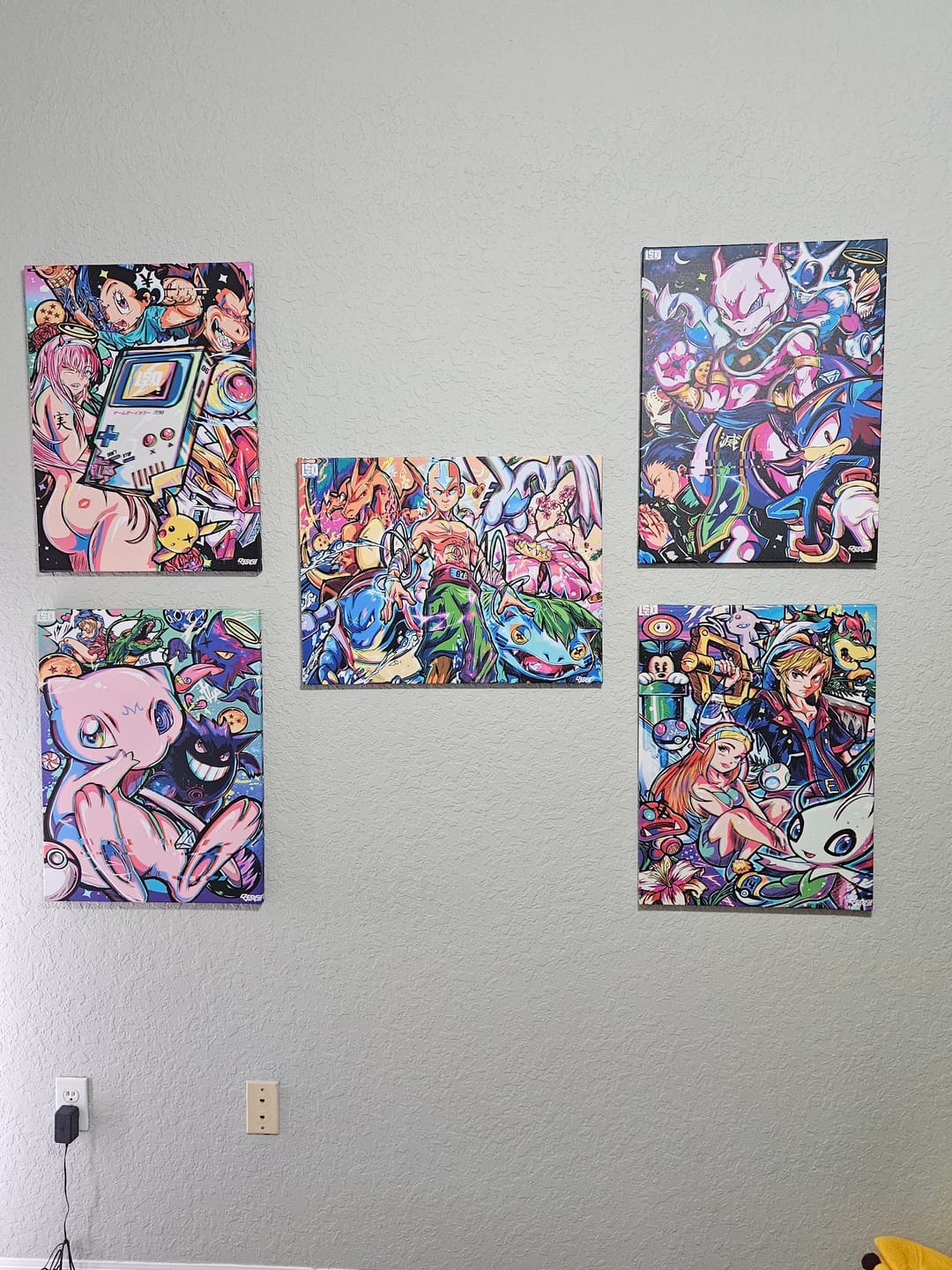 Customer photo review of Game Room Madness Wall Art