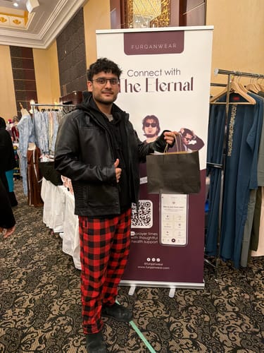 Customer photo review of Emirati Thobe Embroidered - Navy Blue