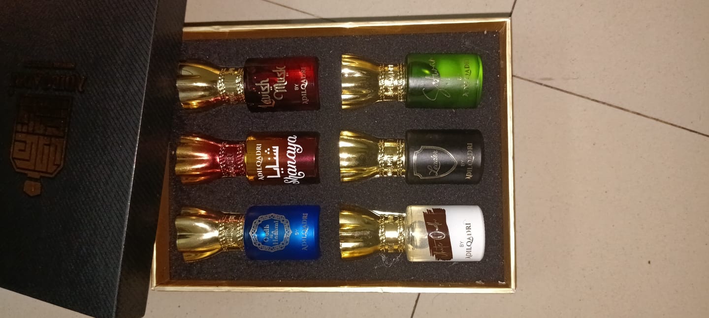 Customer photo review of Assorted Luxury Attar Perfume Gift Set (6 × 5.5Ml)