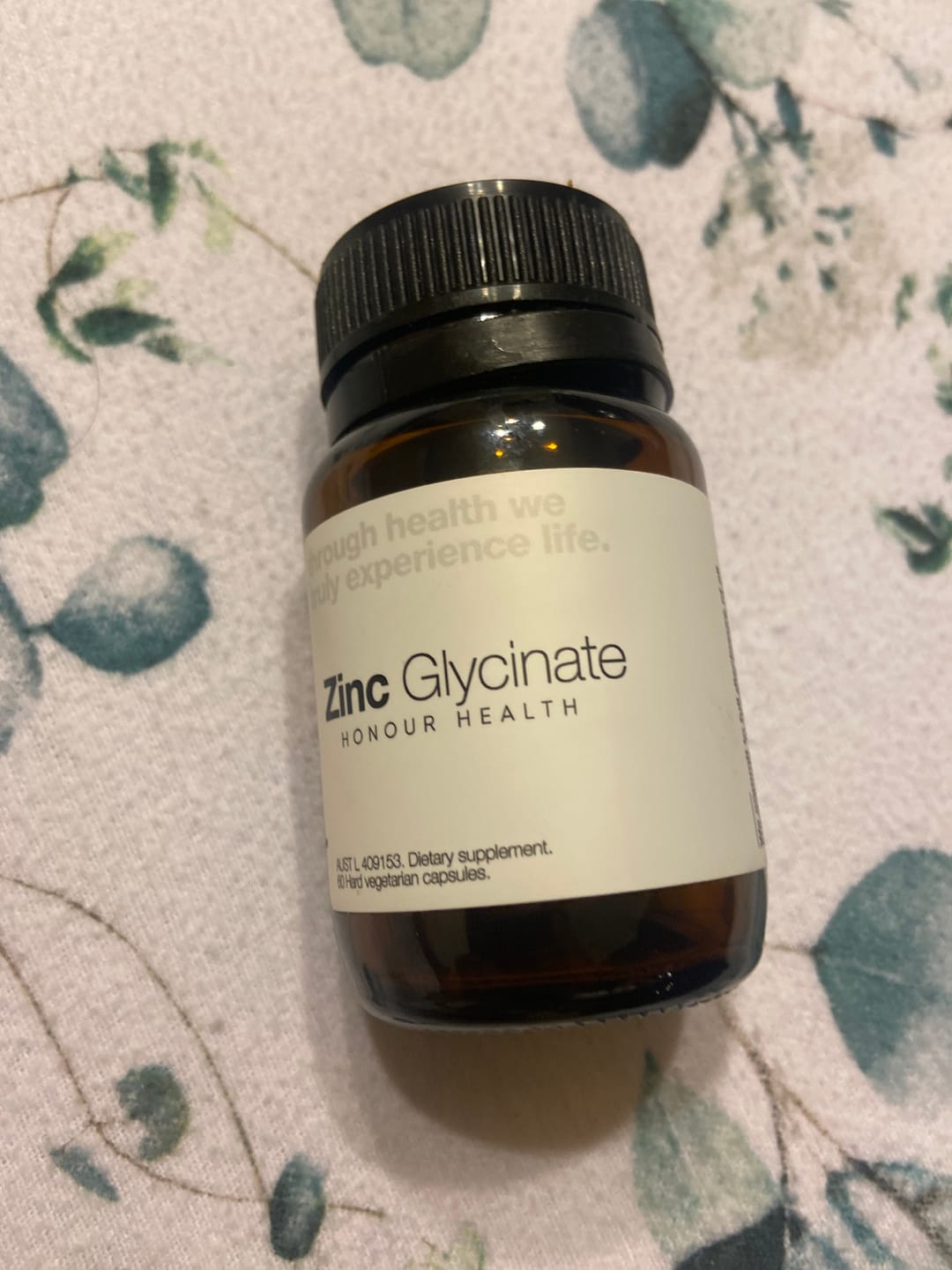 Customer photo review of Zinc Glycinate - 60 Capsules