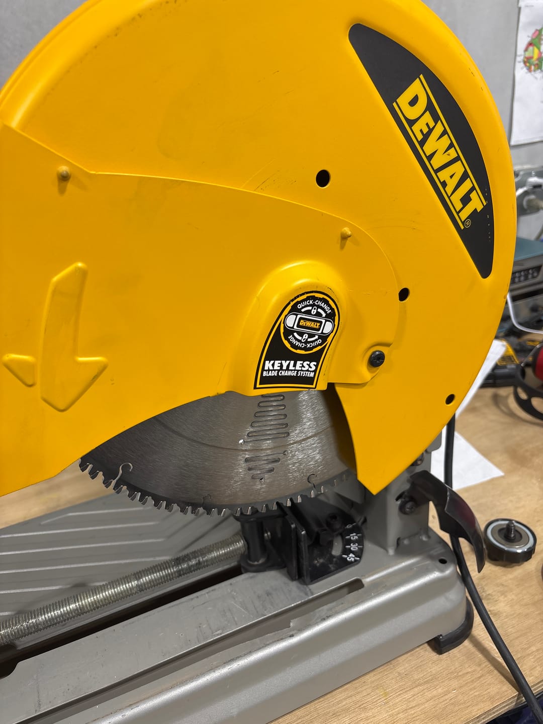 Customer photo review of Freud LU89M014 14" Thick Stock Aluminum Metal Blade