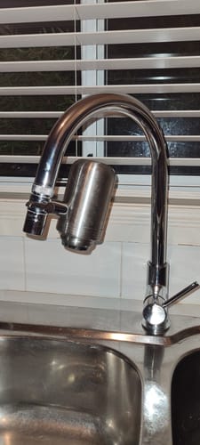 Customer photo review of EcoPure™ The Permanent Stainless Steel Upgrade for Cleaner Tap Water