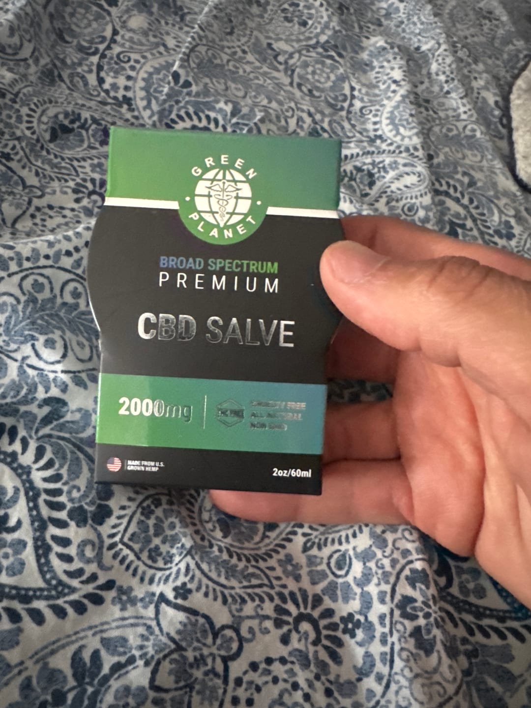 Customer photo review of Pain Relief Salve 1000/2000Mg CBD 2 Oz.