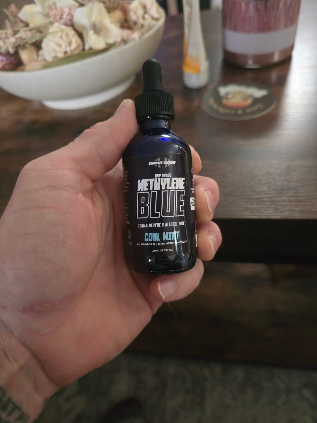 Customer photo review of Damn Good™ Methylene Blue (Cool Mint)