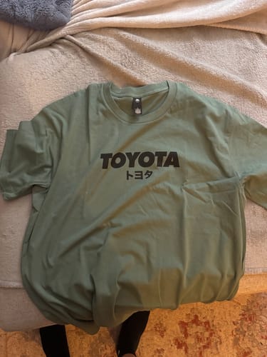 Customer photo review of JDM Toyota T Shirt- Green