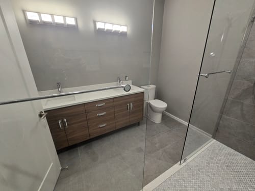 Customer photo review of Austin/Asher/Sidney American Black Walnut Swatch