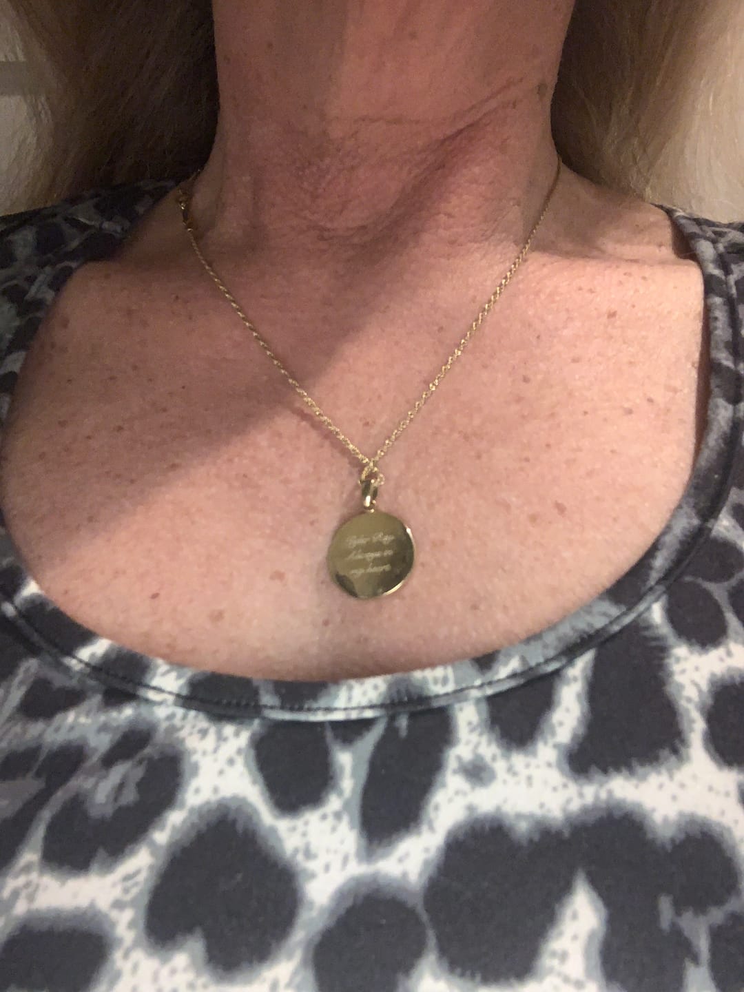 Customer photo review of Heart Talisman Necklace