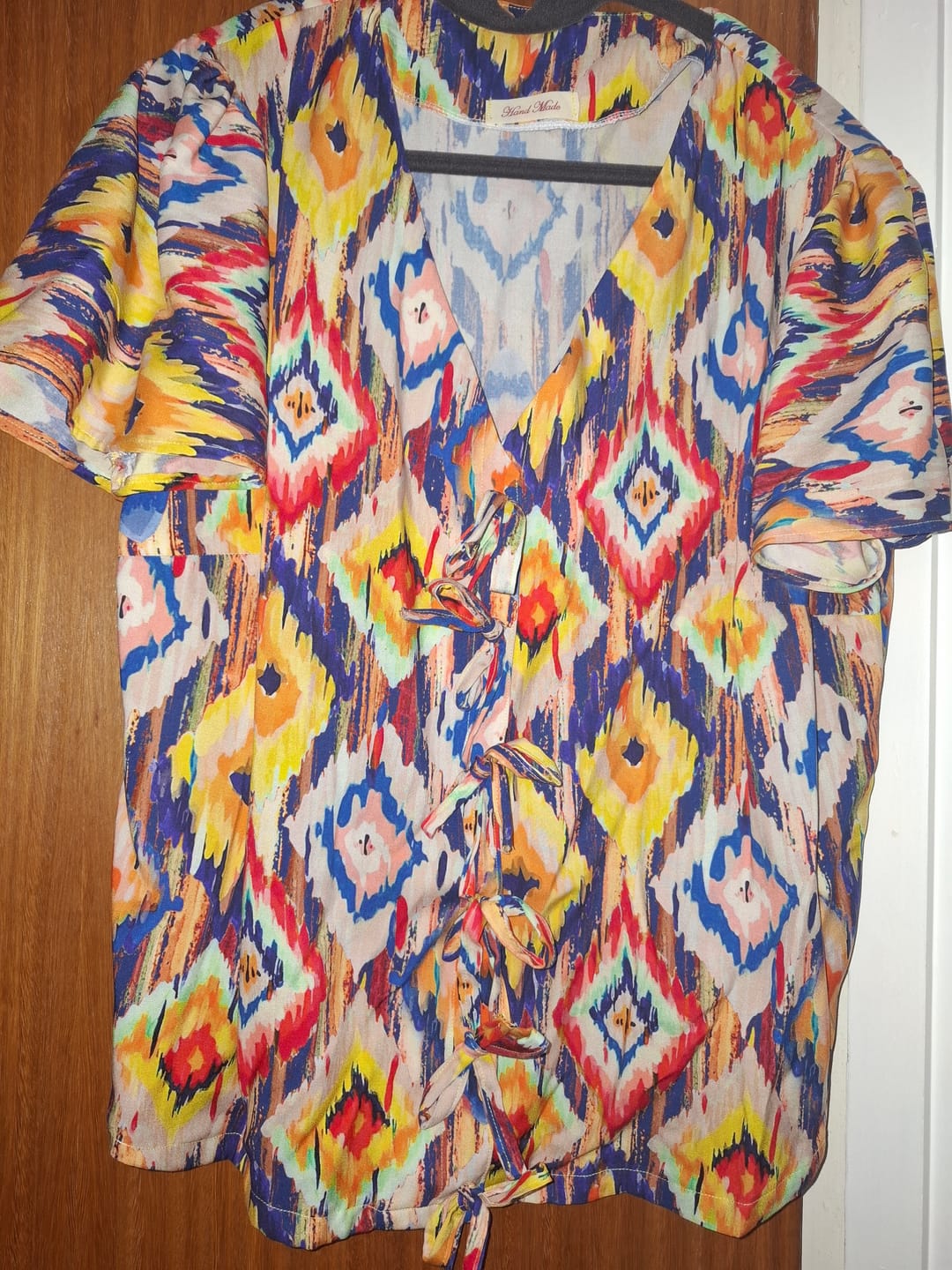 Customer photo review of Diamond Dreams Viscose Challis Fabric