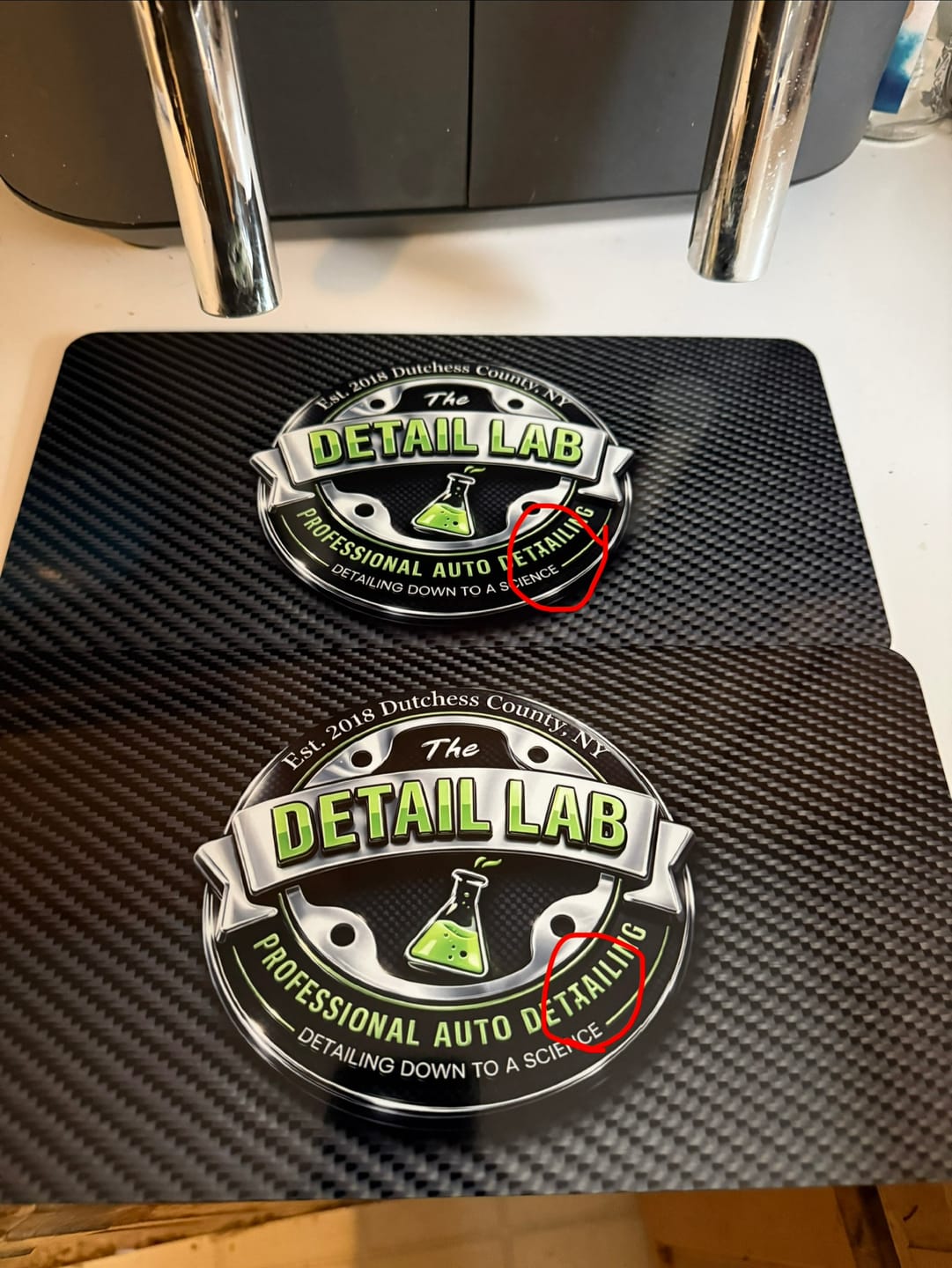 Customer photo review of Create Your Own Custom Magnetic License Plate Cover