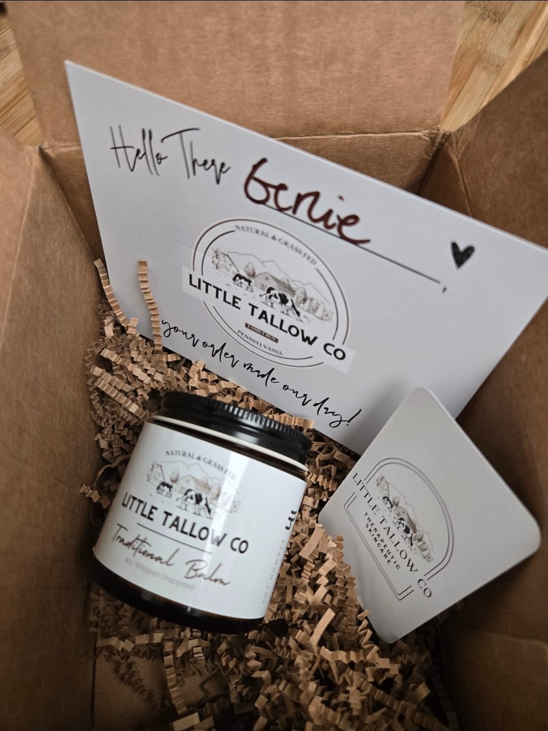 Customer photo review of Traditional Whipped Tallow Balm - 4oz Glass Jar