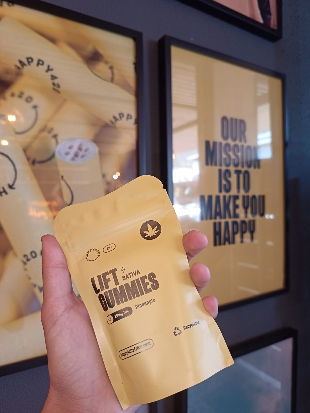 Customer photo review of THC Lift Gummies - Pineapple