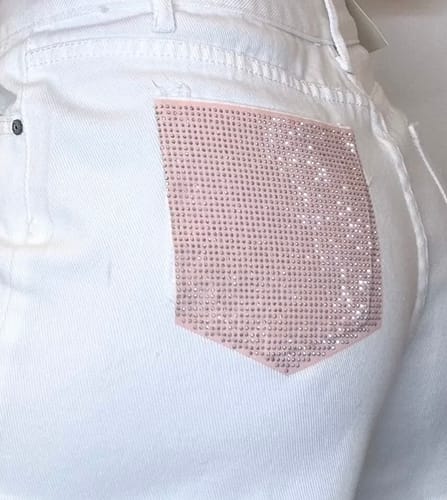 Customer photo review of Short Pink viral con tasca rosa brillantinata - bianco