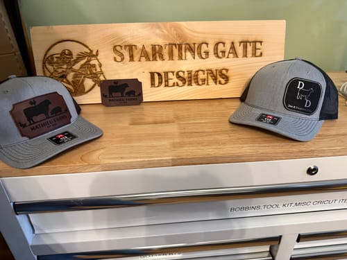 Customer photo review of Thick Leatherette Sheet - Black / Silver