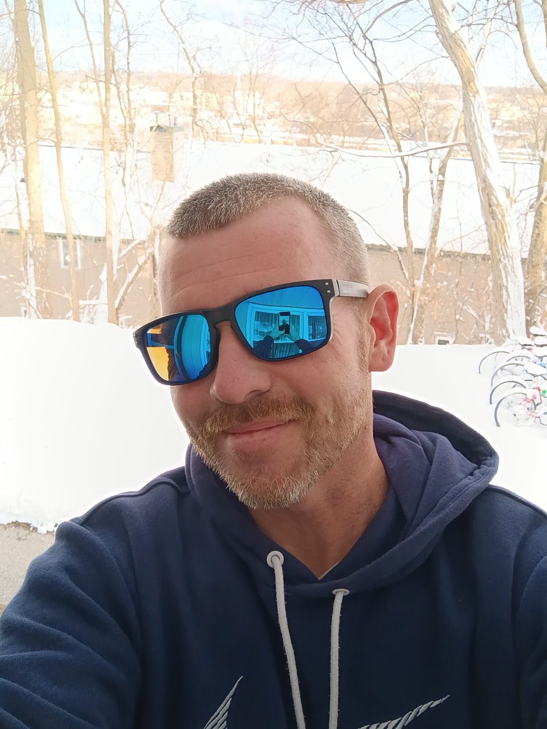 Customer photo review of 80Eighty® Polarized Sunglasses - Blue Chrome