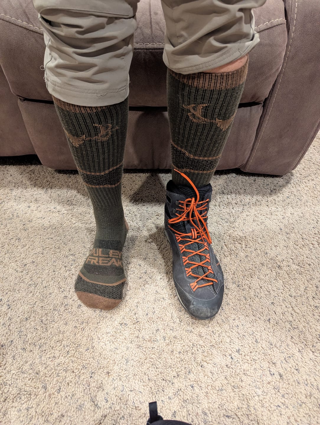 Customer photo review of Elite Merino Socks