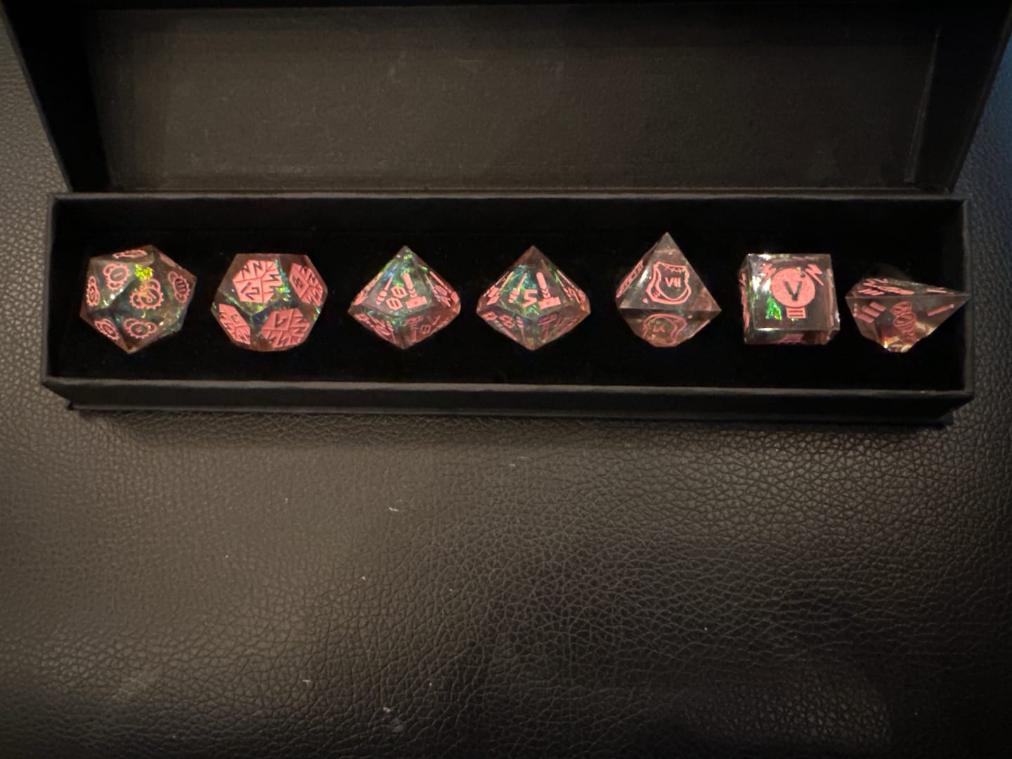Customer photo review of Roman Imperium - Sharp Edge Dice Set