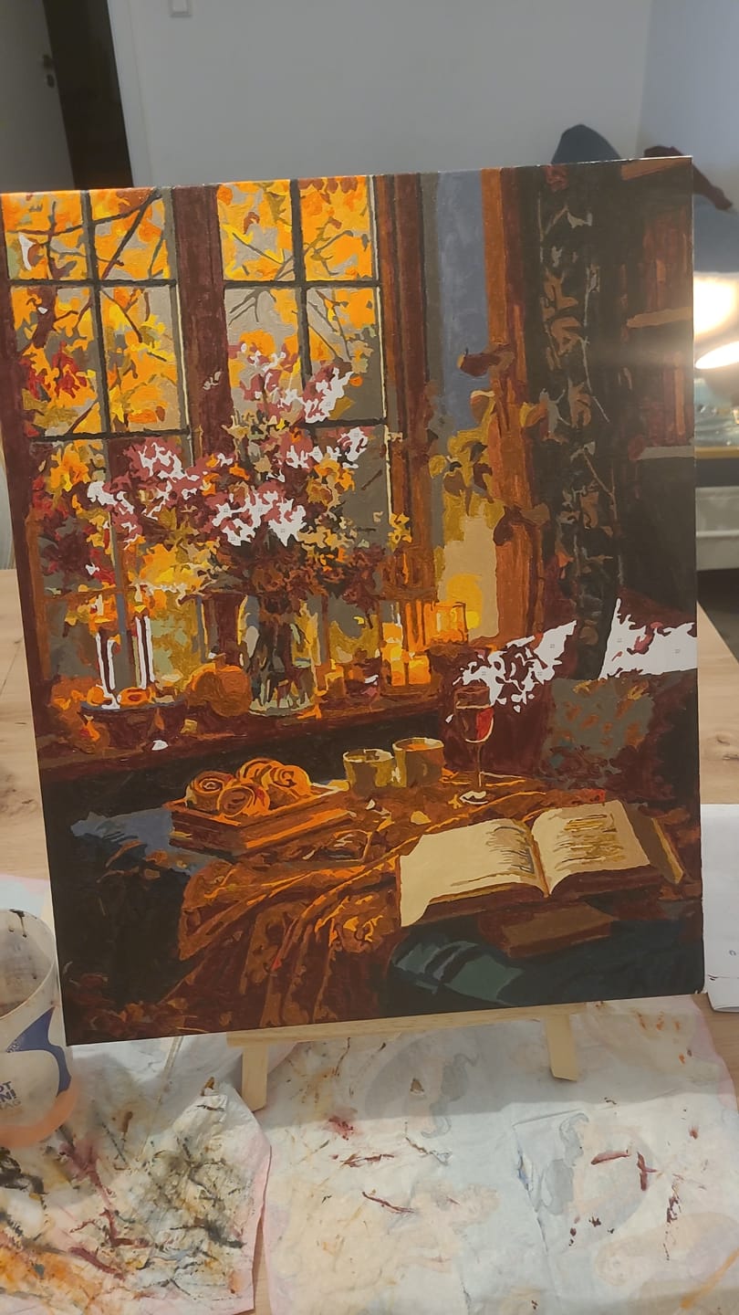 Customer photo review of Malen nach Zahlen - Gemütlicher Abend