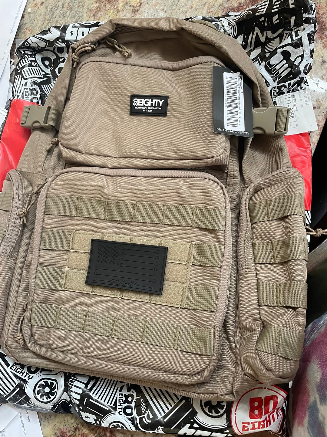 Customer photo review of 80Eighty® Commando Arid Backpack