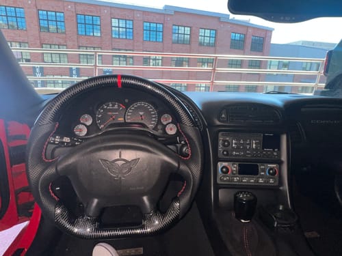 Customer photo review of Genuine Carbon Fiber Steering Wheel For C5 Corvette 1997-2004