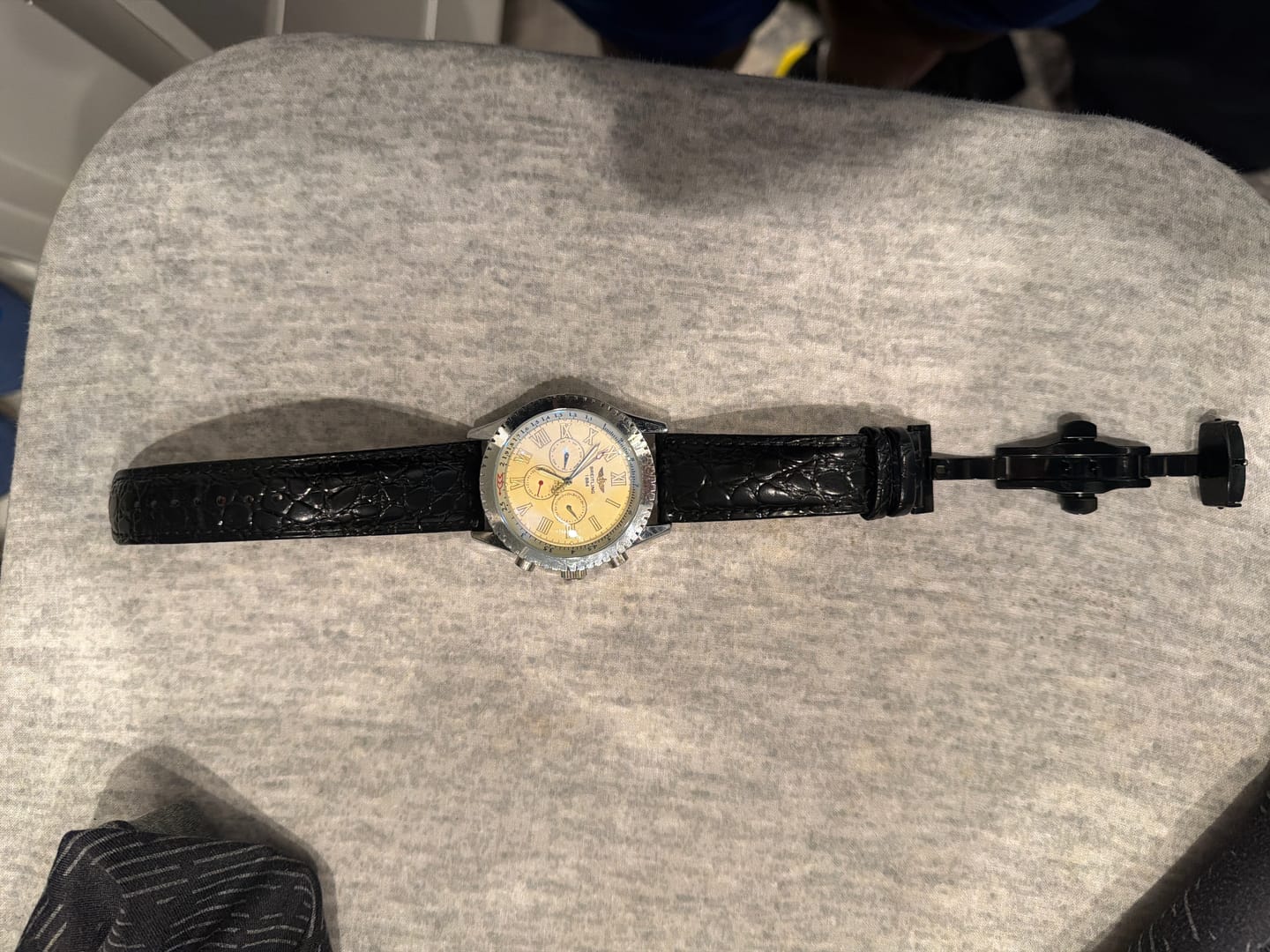 Customer photo review of Suunto Genuine Leather Band - Crocodile Pattern Classic