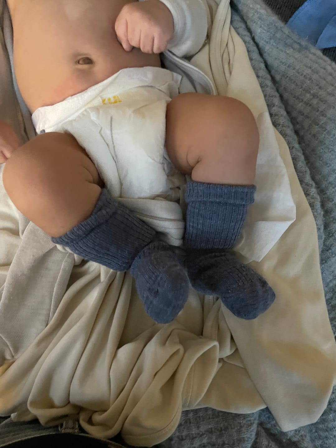 Customer photo review of Wool Socks, Baby and Toddler, Blue