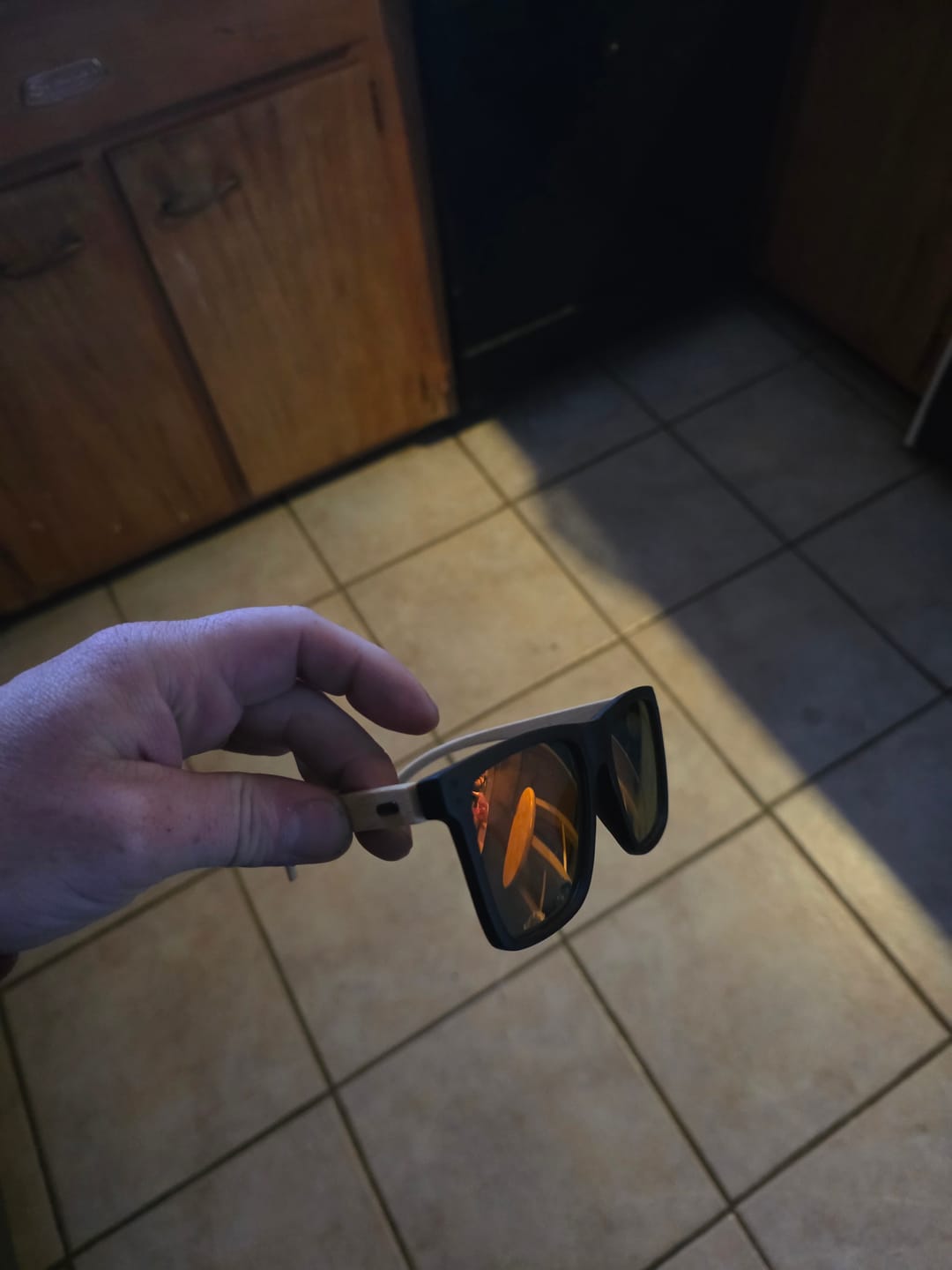 Customer photo review of 80Eighty® Polarized Bamboo Sunglasses - Red