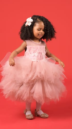 Customer photo review of Girls' 3D Flower Beaded Sweater and Flared Jeans Two-Piece Set