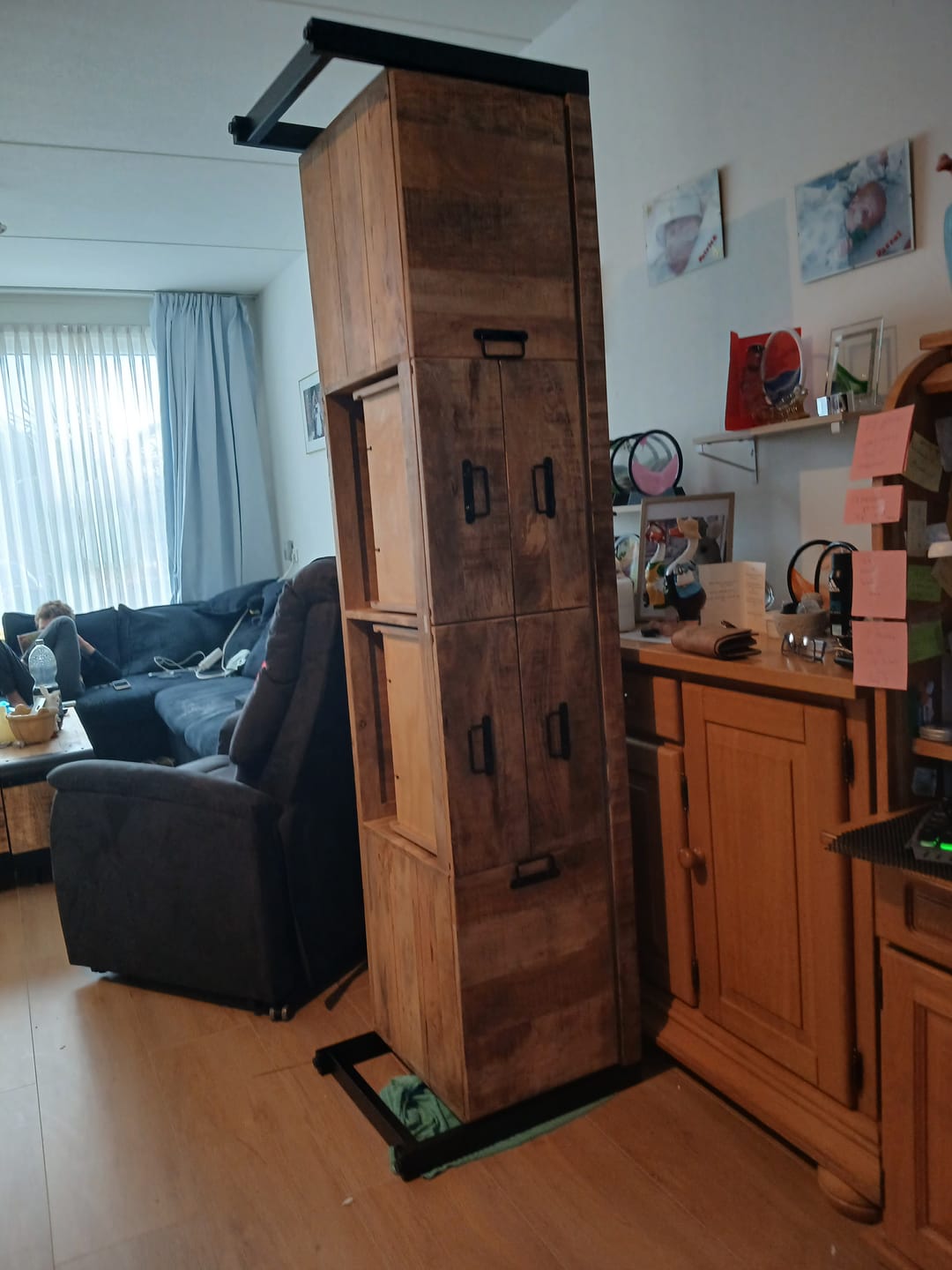 Customer photo review of Britt TV-Meubel met Lade Mangohout en Staal