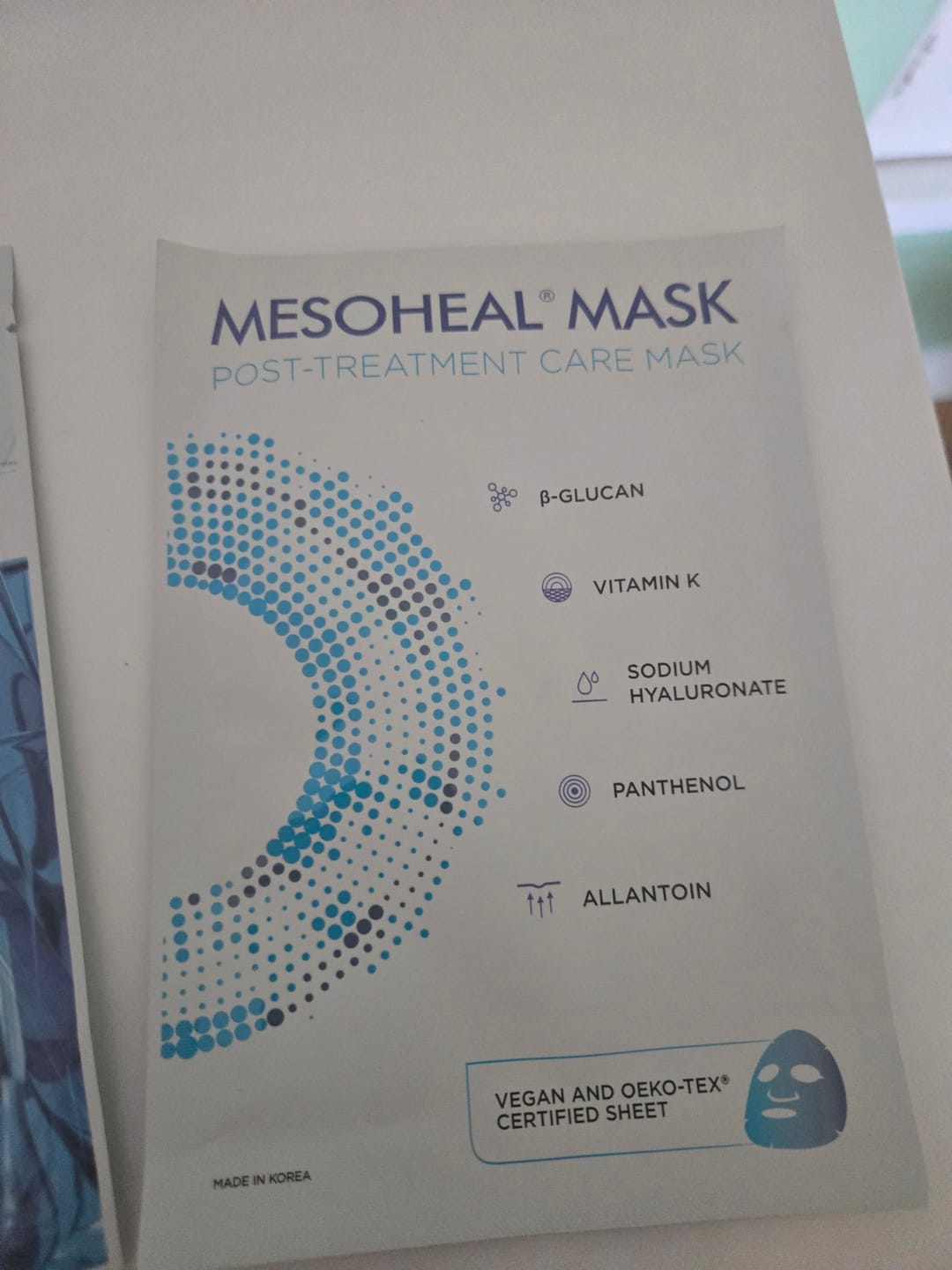 Customer photo review of Mesoheal Post-Treatment Mask