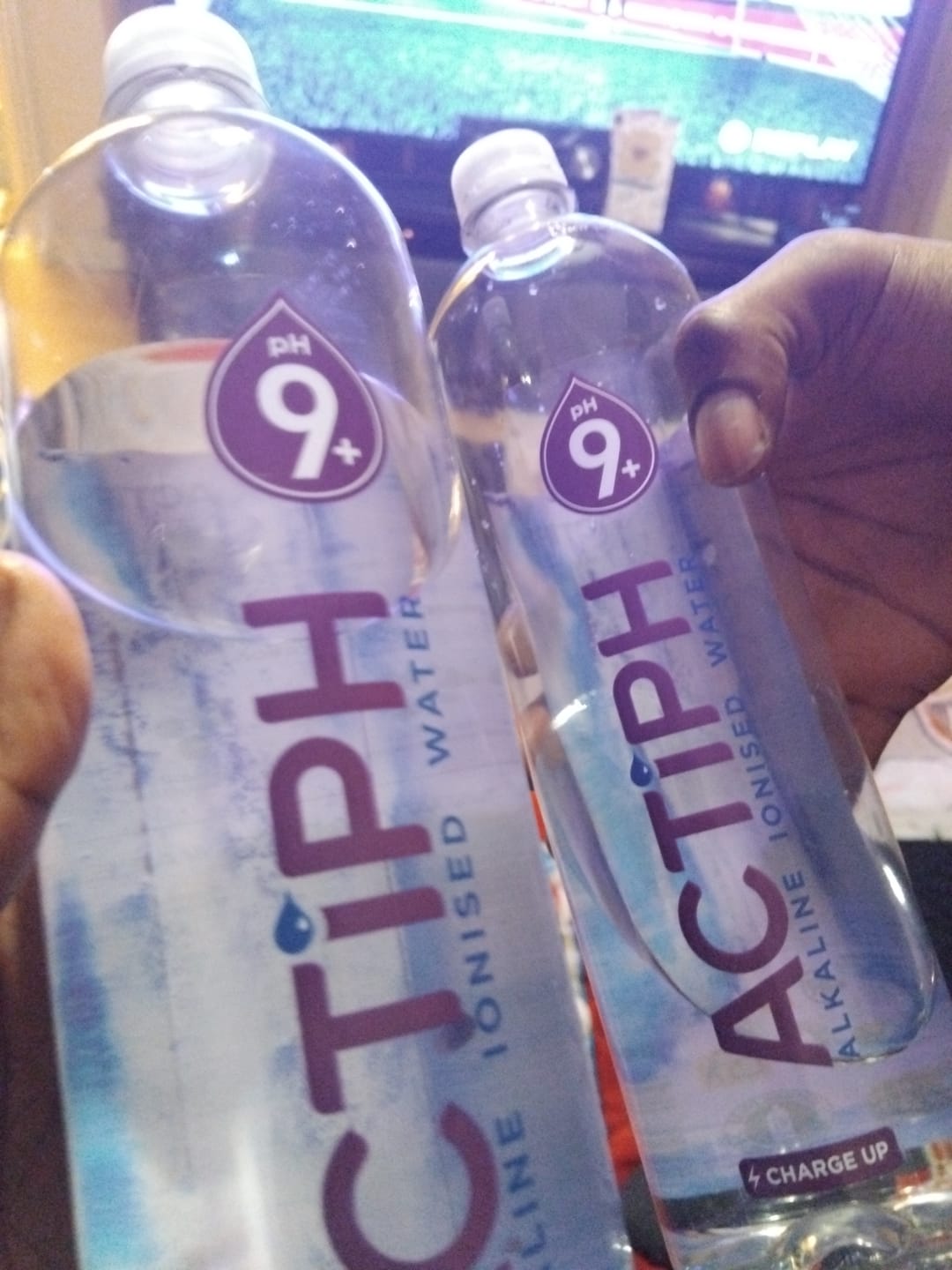 Customer photo review of Actiph Alkaline Ionised Water - 12 x 1L