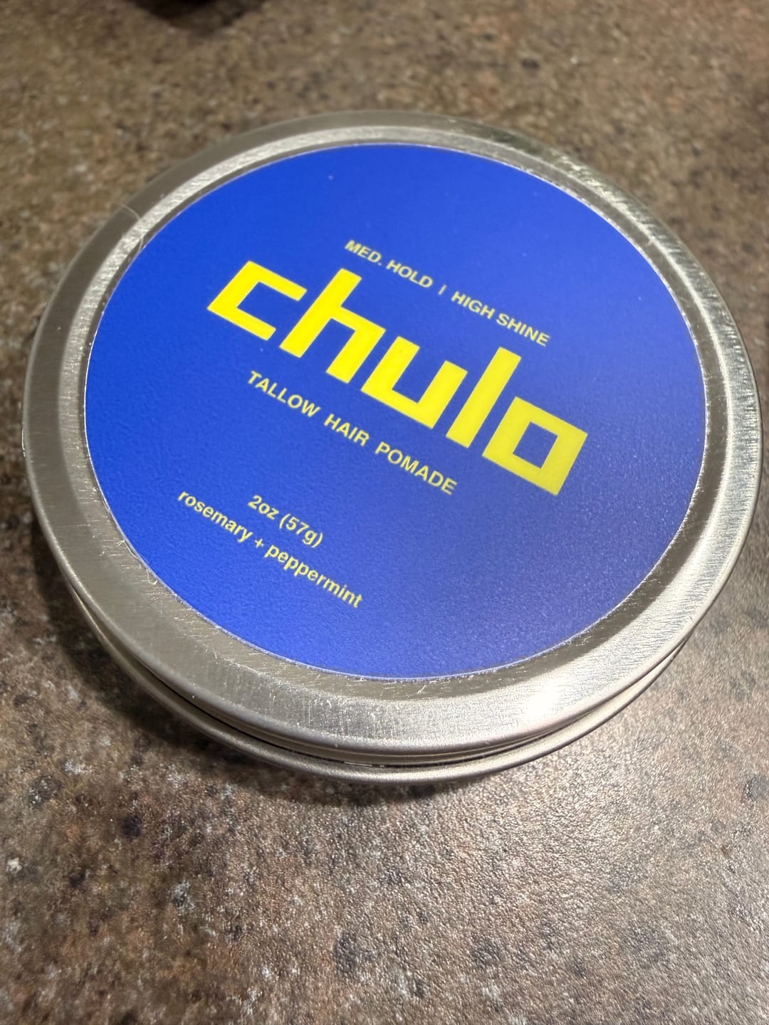 Customer photo review of chulo tallow hair pomade