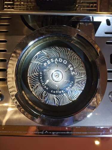 Customer photo review of High Diffusion Espresso Shower Screen - LM, E61, HX, MV