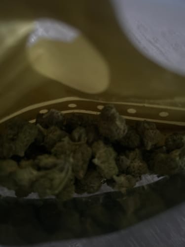 Customer photo review of Black Ice THCA Flower Ounce (28g)